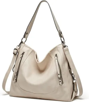 Hobo Purses and Handbags for Women Shoulder Bag Large PU Leather Crossbody Bags Tote