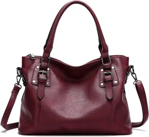 Hobo Tote Bag for Women PU Leather Large Crossbody Bags Purses Handbags with Adjustable Shoulder Strap