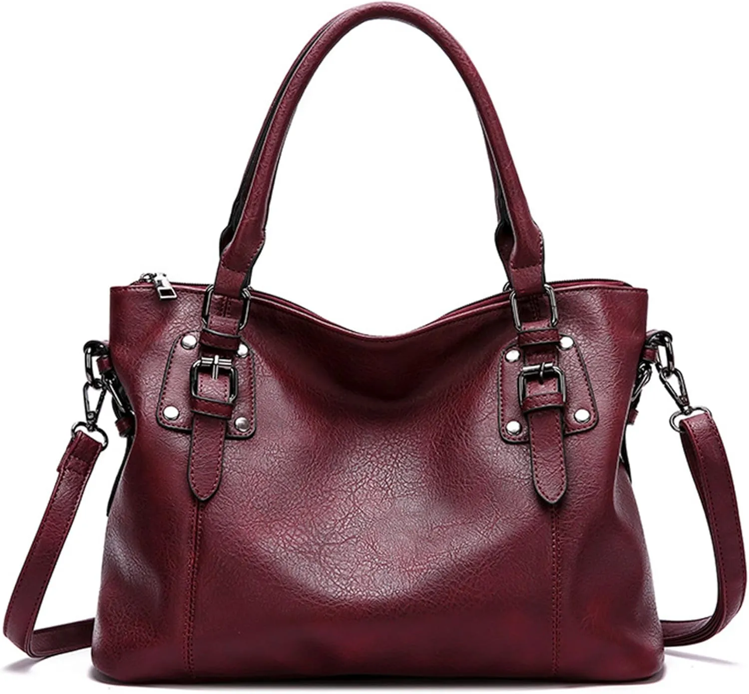 Hobo Tote Bag for Women PU Leather Large Crossbody Bags Purses Handbags with Adjustable Shoulder Strap
