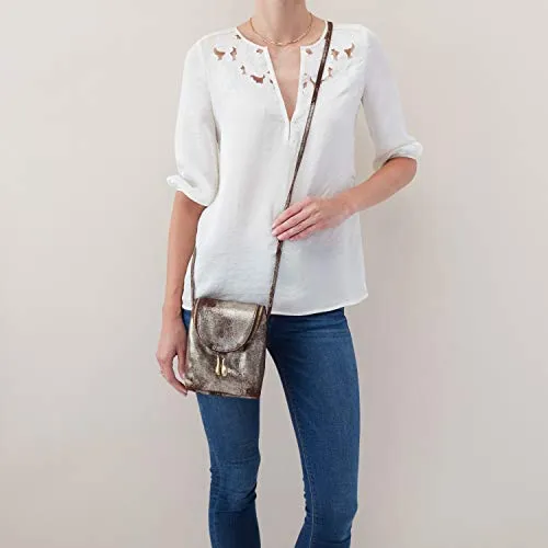 Hobo Womens Leather Crossbody Bag (Heavy Metal, One Size)
