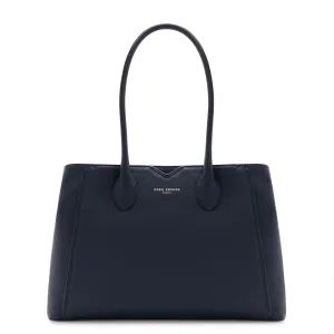 Honoré Cloe blue calfskin leather handbag