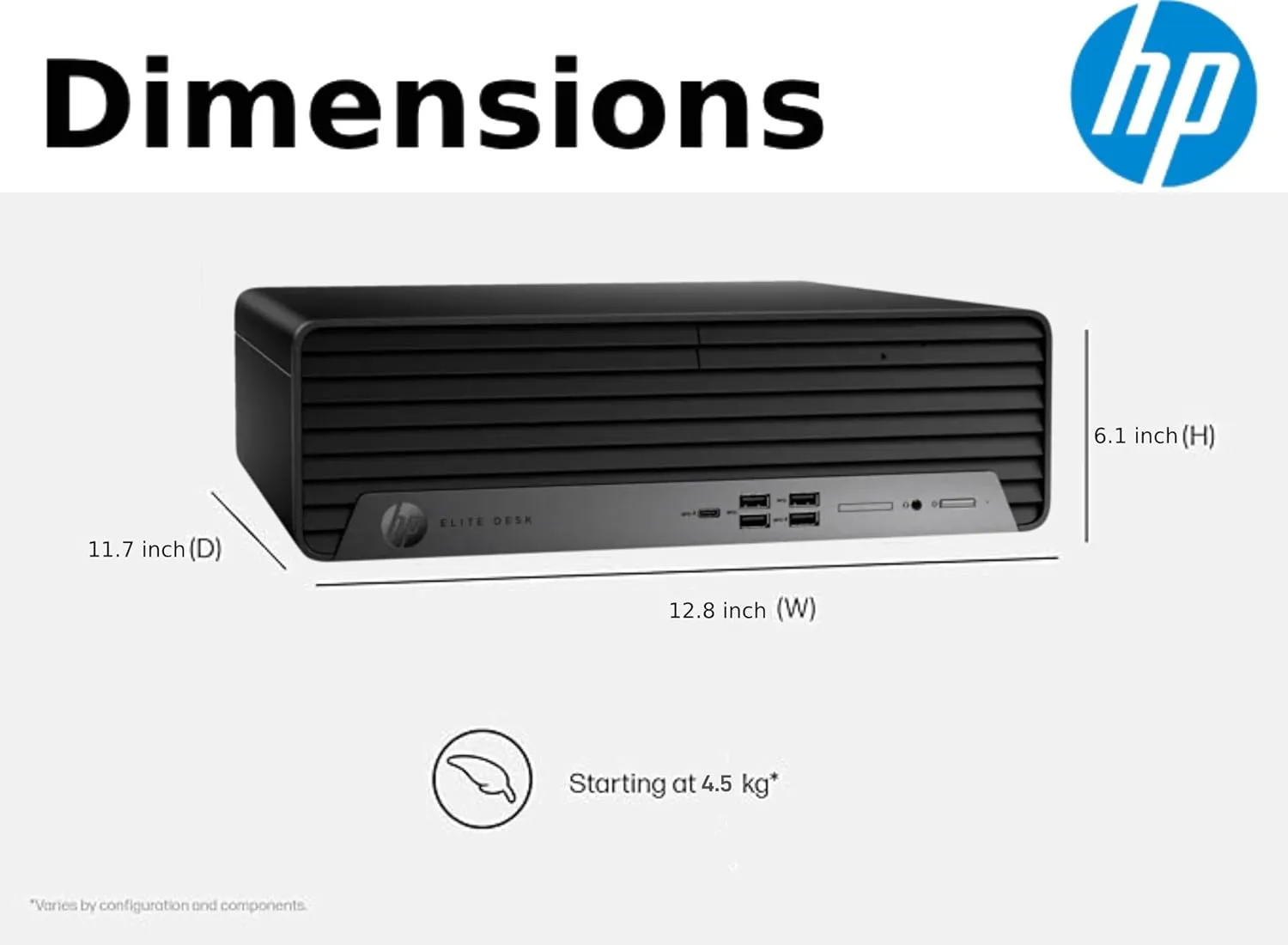 HP Elite 600 G9 SFF Business Desktop Computer, Latest 16-core Intel Core i7-13700 Processor, 32GB DDR5, 1TB PCIe SSD, Support Triple 4K Display, USB-C, HDMI, RJ-45, Wi-Fi, Wired KB&Mouse, Win11 Pro