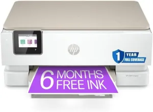 HP Envy Inspire 7255e Wireless Color Thermal Inkjet Printer, Print, scan, Copy, Easy Setup,Mobile Printing, Best-for-Home, Instant Ink (6 Months Included) (Renewed)