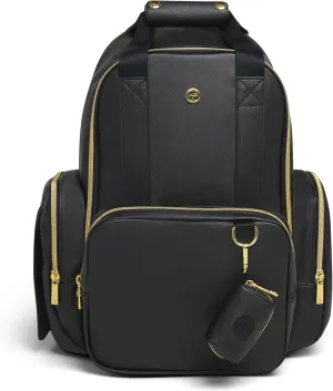 Huggies Sunshine Pack Diaper Backpack, Black Leather, One Size