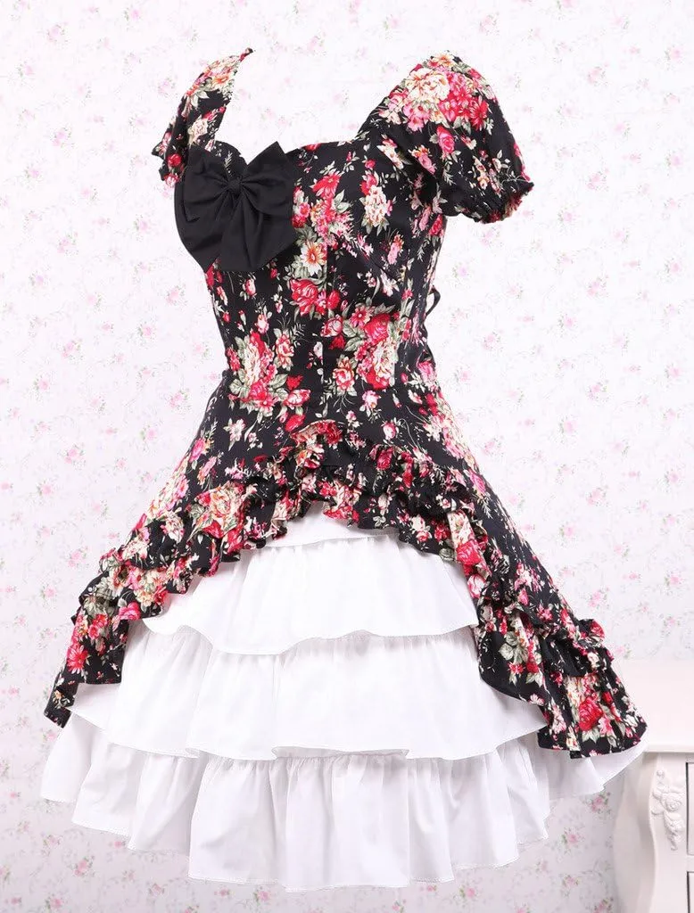 Hugme Cabbage Patch Short Sleeves Cotton Classic Lolita Dress