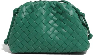 Huralona Dressy Pleated Vegan Leather Clutch Purse Super Soft Cloud Dumpling Clutch Bag for Women PU Evening Purse Handbag