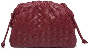 Huralona Dressy Pleated Vegan Leather Clutch Purse Super Soft Cloud Dumpling Clutch Bag for Women PU Evening Purse Handbag
