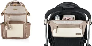 Itzy Ritzy Diaper Bag Backpack – Large Capacity Boss Plus Baby Backpack Diaper Bag & Adjustable Stroller Caddy/Organizer - Stroller Organizer Bag