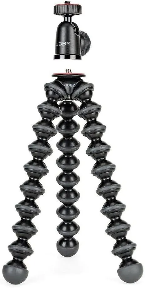 JOBY GorillaPod Compact Tripod Kit with Ballhead for Mirrorless Cameras up to 2.2 lbs. Black/Charcoal.