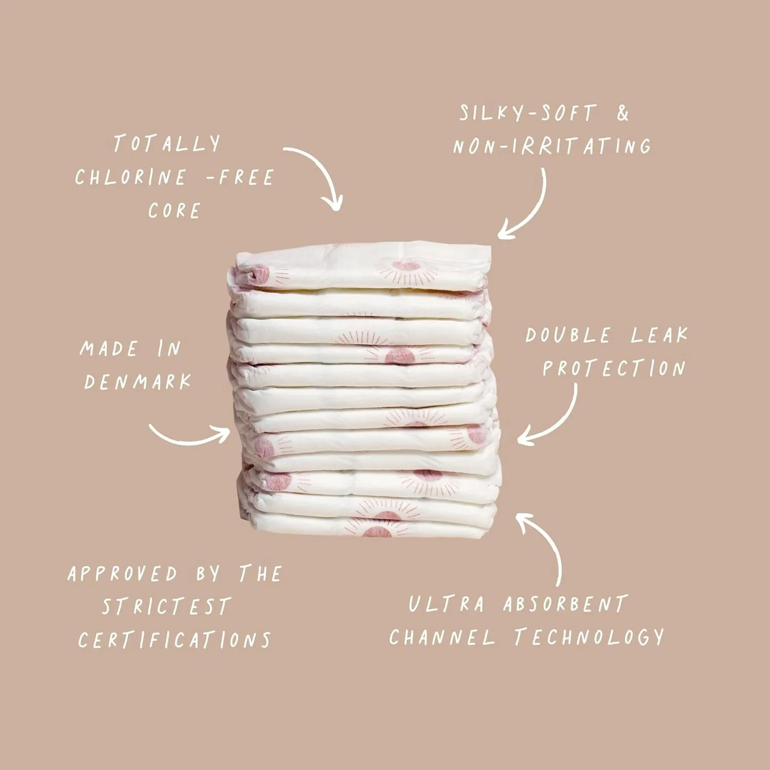 Joonya Baby Diapers, Size 3 M (9-18 lb) - 1 Bag of 28 - New Range - NonToxic, Eco-Friendly, Ultra Slim, Overnight Use - Made in Denmark