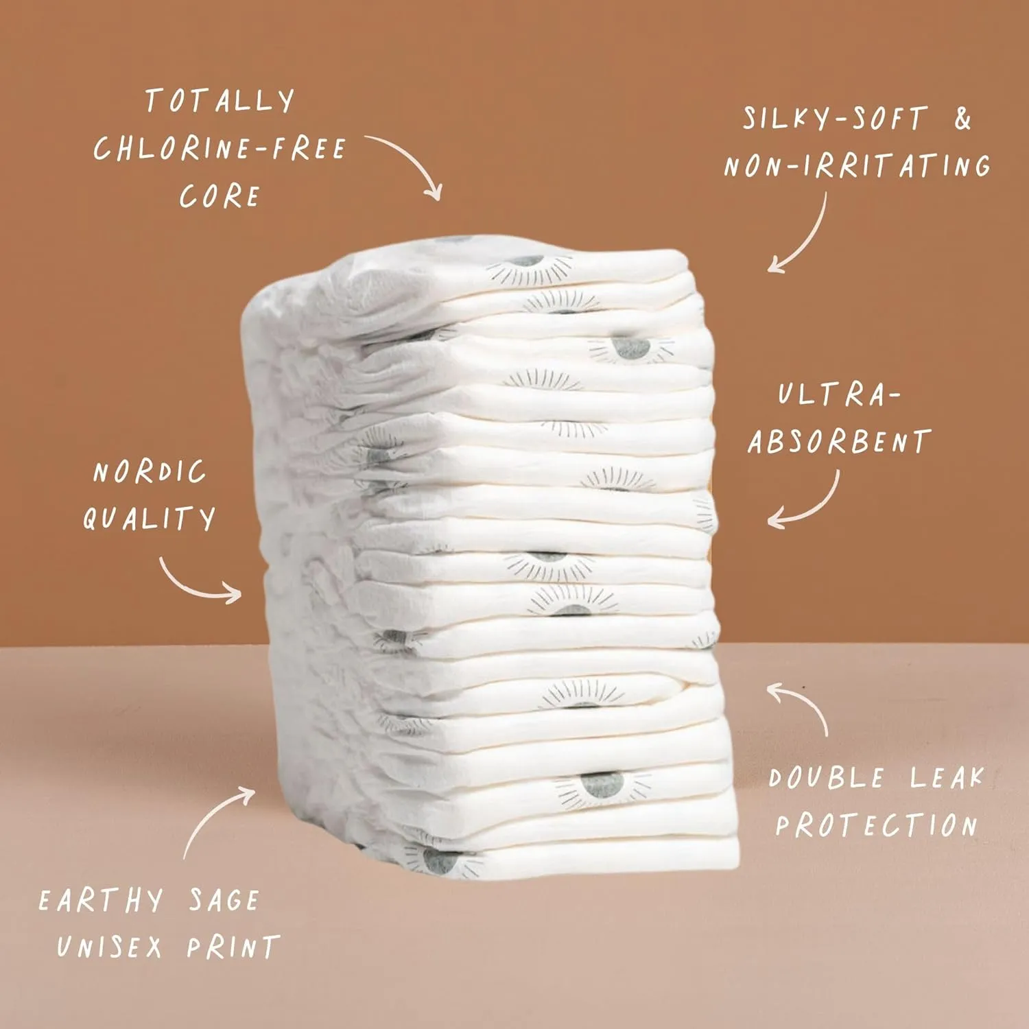 Joonya Pull-Up Pants Baby Diapers, Size 4 L (15-26 lb) - 1 Bag of 25 - NonToxic, Eco-Friendly, Ultra Slim, Overnight Use - Made in Denmark