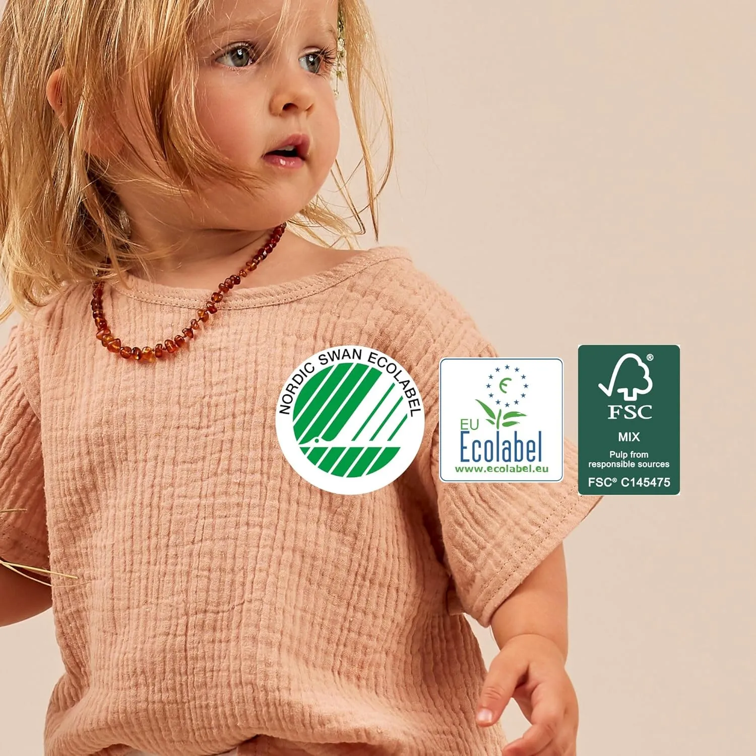 Joonya Pull-Up Pants Baby Diapers, Size 4 L (15-26 lb) - 1 Bag of 25 - NonToxic, Eco-Friendly, Ultra Slim, Overnight Use - Made in Denmark