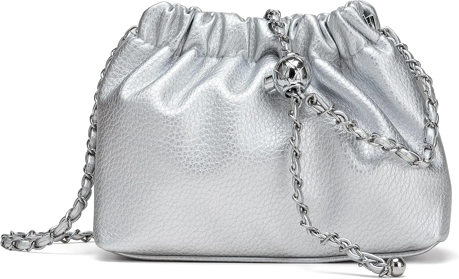 Joryin Trendy Dumpling Women's Crossbody Bag - Evening Clutch Vegan & Genuine Leather Hobo Cloud Purse