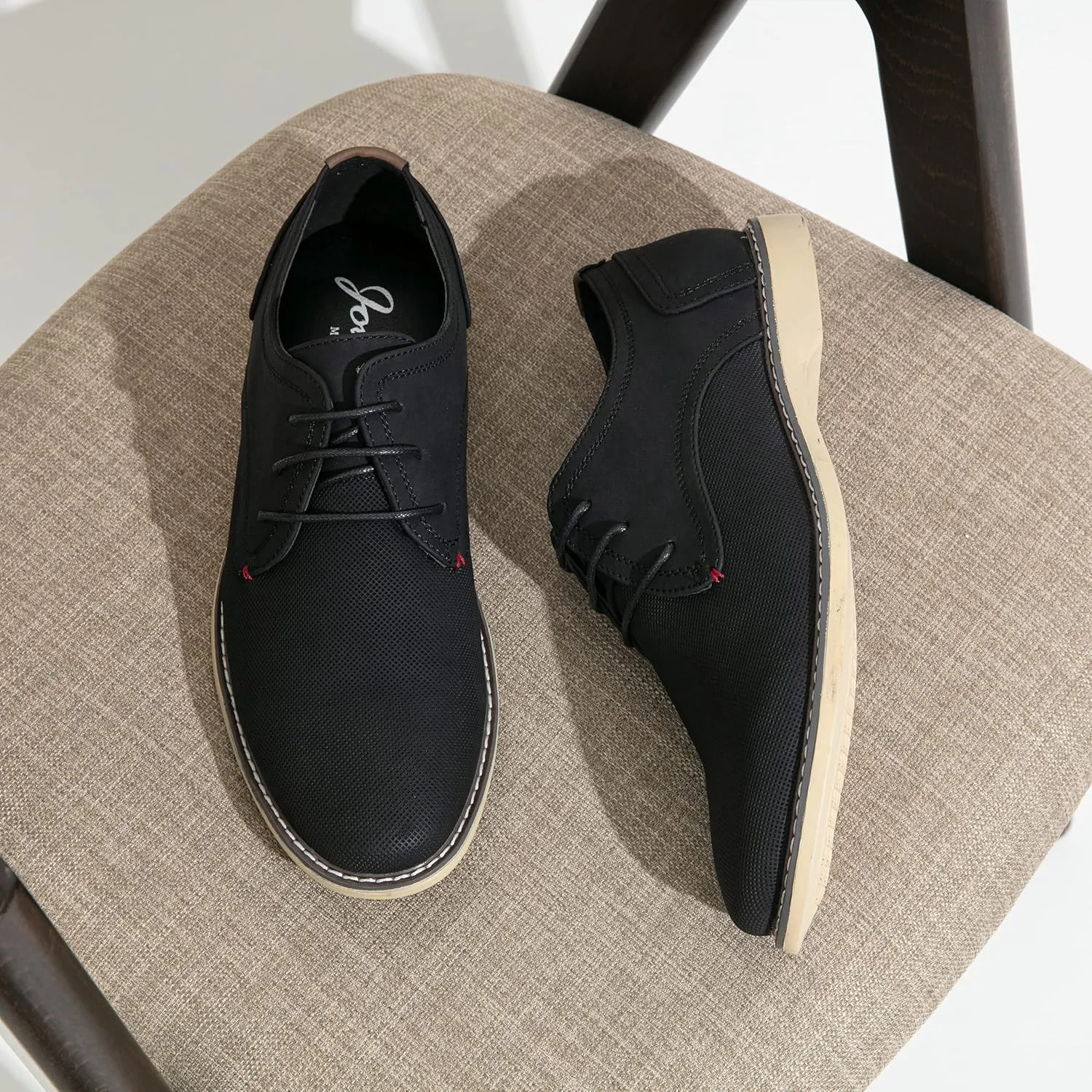 Jousen Men's Casual Dress Shoes Suede Business Classic Dress Shoes for Men