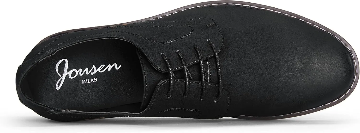 Jousen Men's Casual Dress Shoes Suede Business Classic Dress Shoes for Men