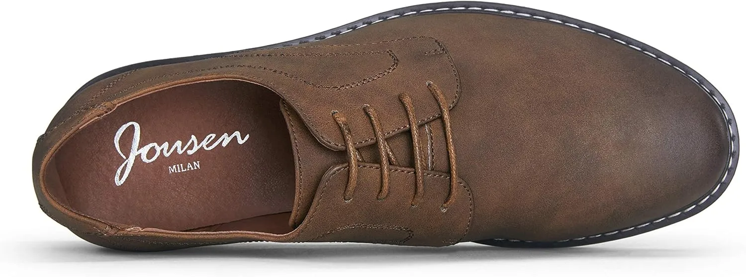Jousen Men's Casual Dress Shoes Suede Business Classic Dress Shoes for Men