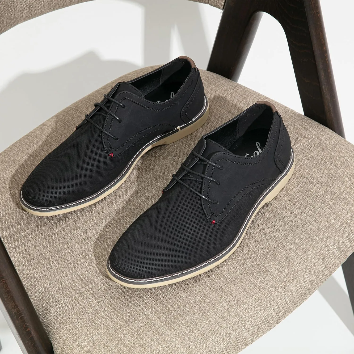 Jousen Men's Casual Dress Shoes Suede Business Classic Dress Shoes for Men