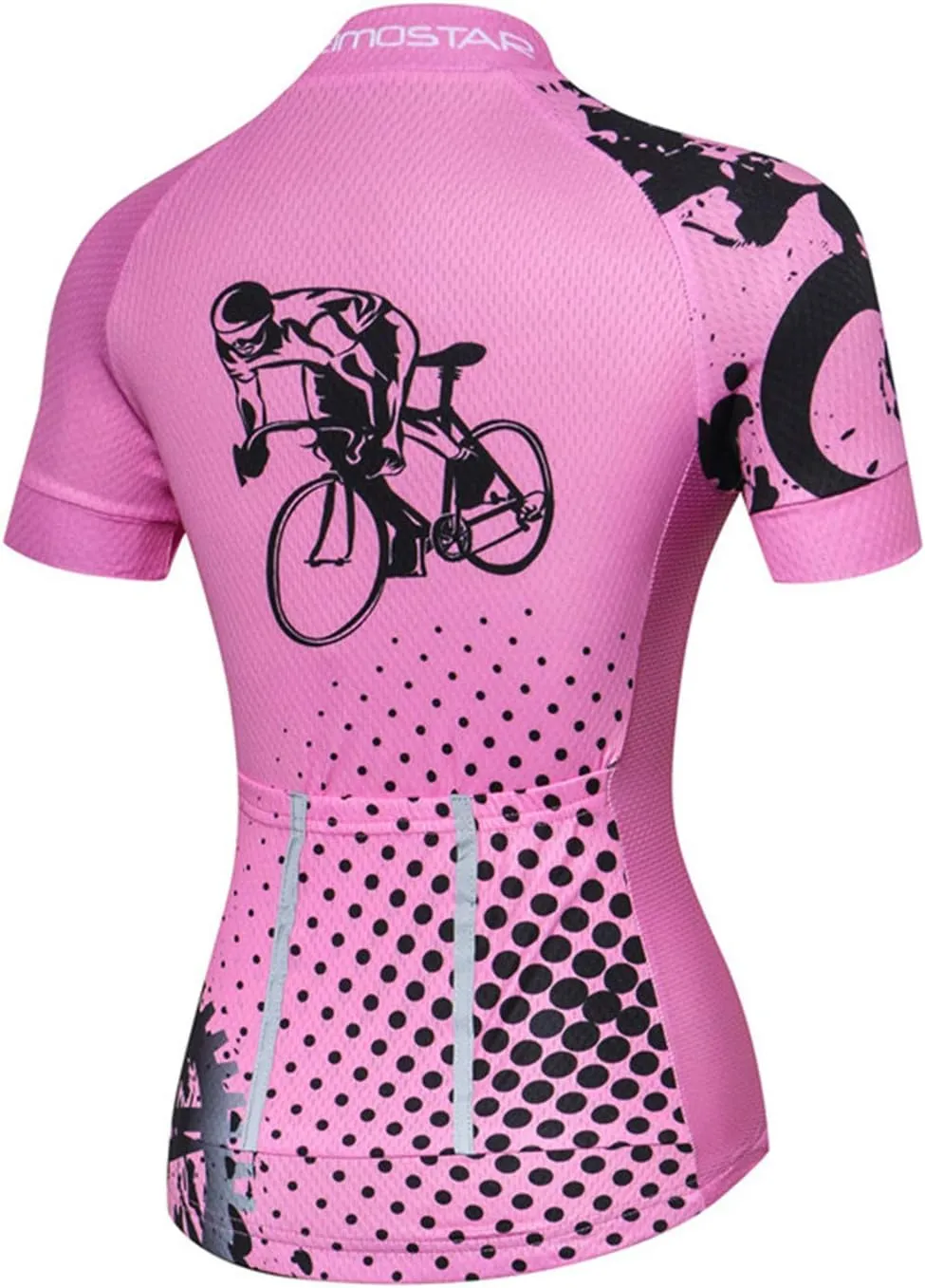 JPOJPO Women's Cycling Jersey Sleeveless Short&Long Sleeve Bike Shirt Half Zipper Road Bicycle Biking Tops CF3