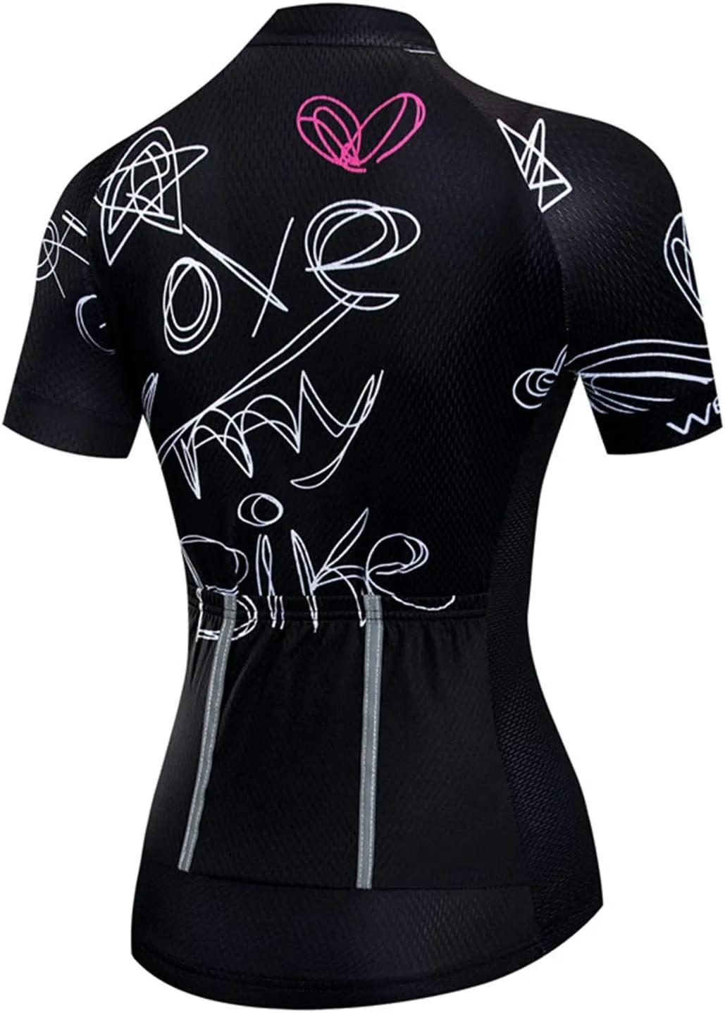 JPOJPO Women's Cycling Jersey Sleeveless Short&Long Sleeve Bike Shirt Half Zipper Road Bicycle Biking Tops CF3