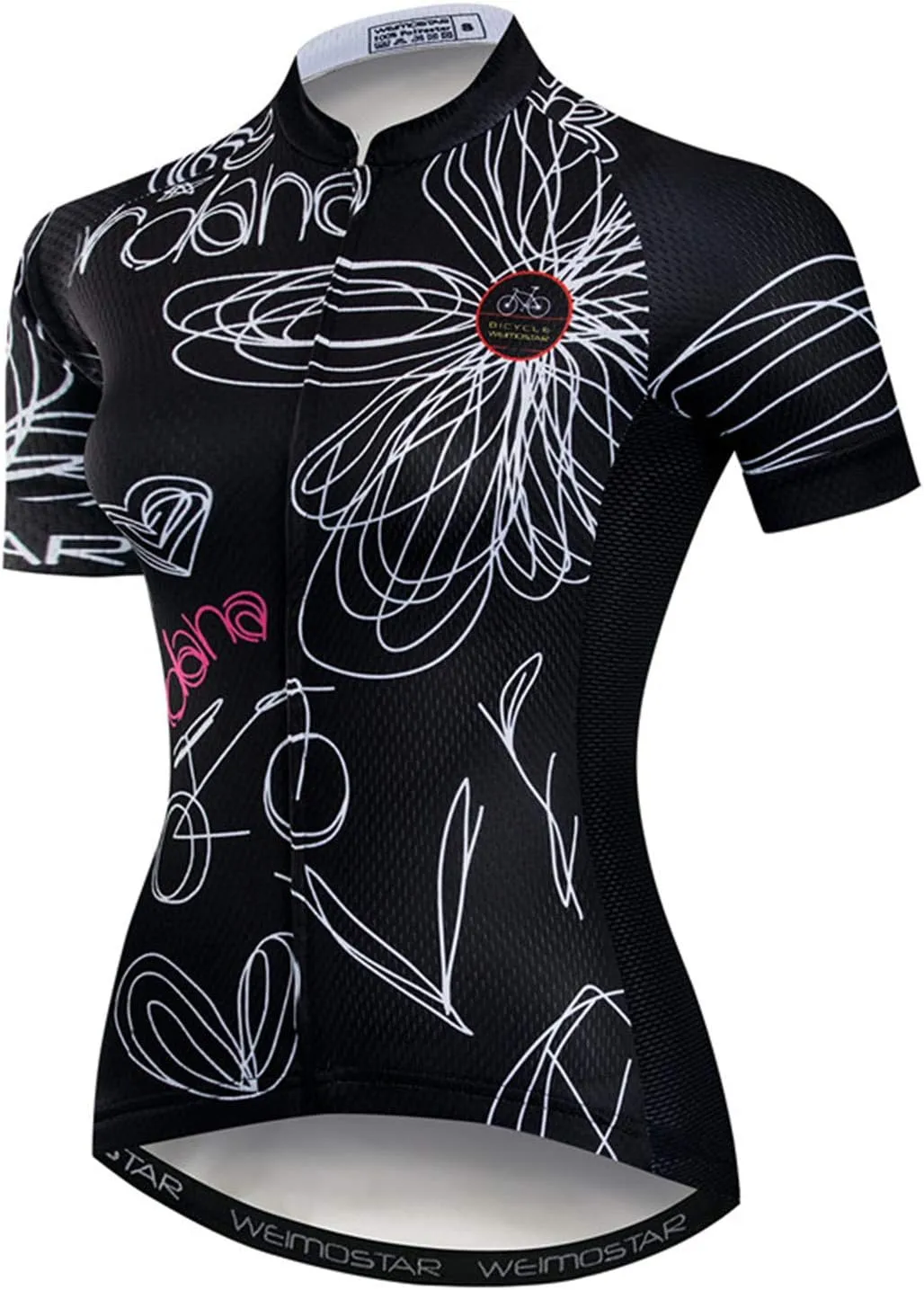 JPOJPO Women's Cycling Jersey Sleeveless Short&Long Sleeve Bike Shirt Half Zipper Road Bicycle Biking Tops CF3