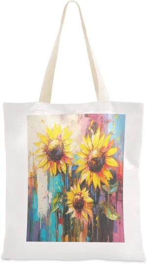 JSTEL Canvas Tote Bag for Women with Pocket,Canvas Tote Purse Shopping Bag