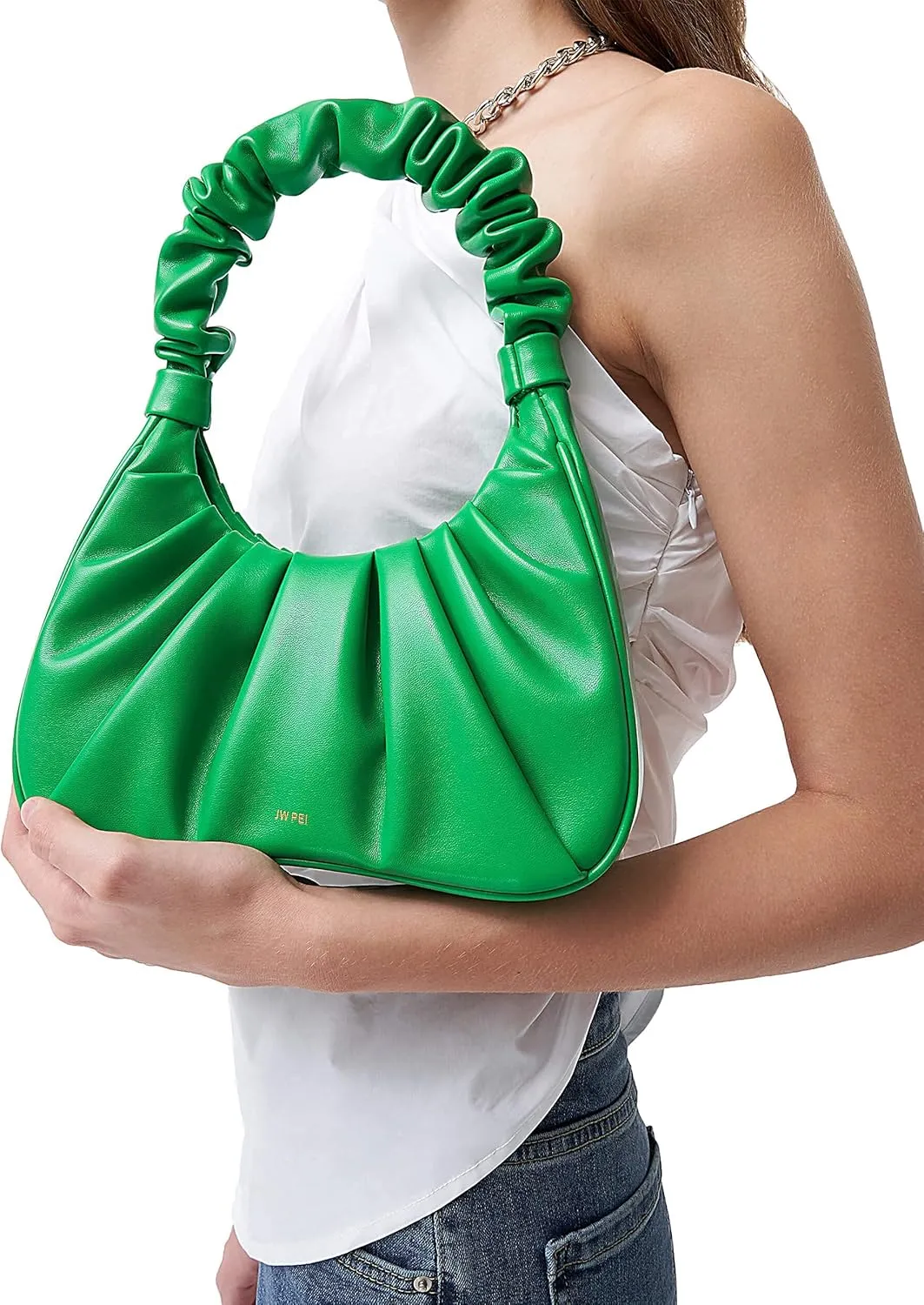 JW PEI Women's Gabbi Ruched Hobo Handbag