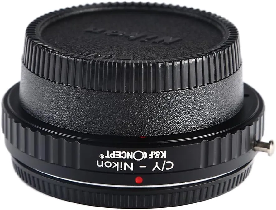 K&F Concept Adapter with Glass for Contax Yashica Mount Lens to Nikon F Camera as D300