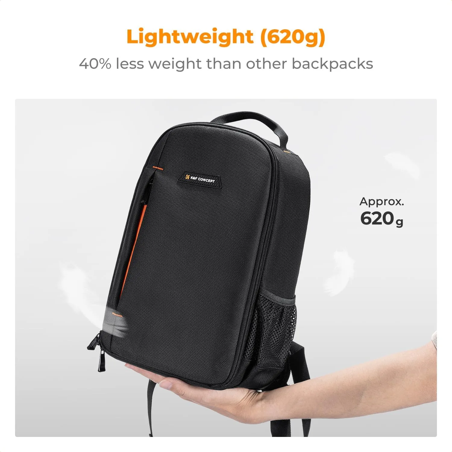 K&F Concept Camera Backpack for Photographers Photography Camera Bag Multi-Functional Camera Bags for Men Women (10L)