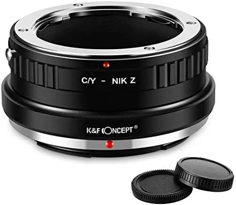 K&F Concept Lens Adapter Ring for Contax Yashica CY to Nikon Z Mount Z50 Z6 Z7 Camera