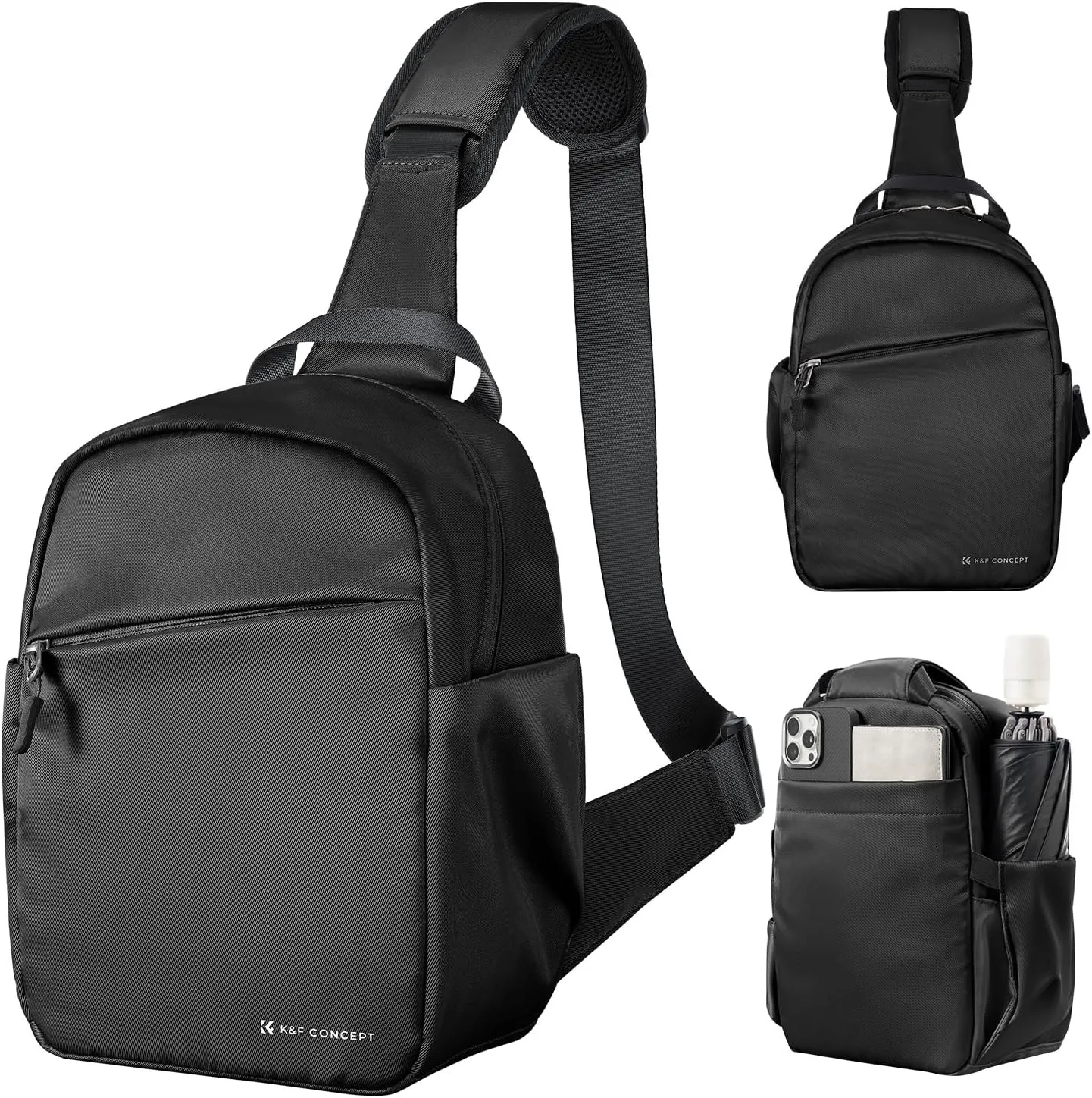 K&F Concept Small Camera Bag for Photographer, Camera Sling Crossbody bag for DSLR/SLR/Mirrorless Camera, Compact Camera Case for Men and Women