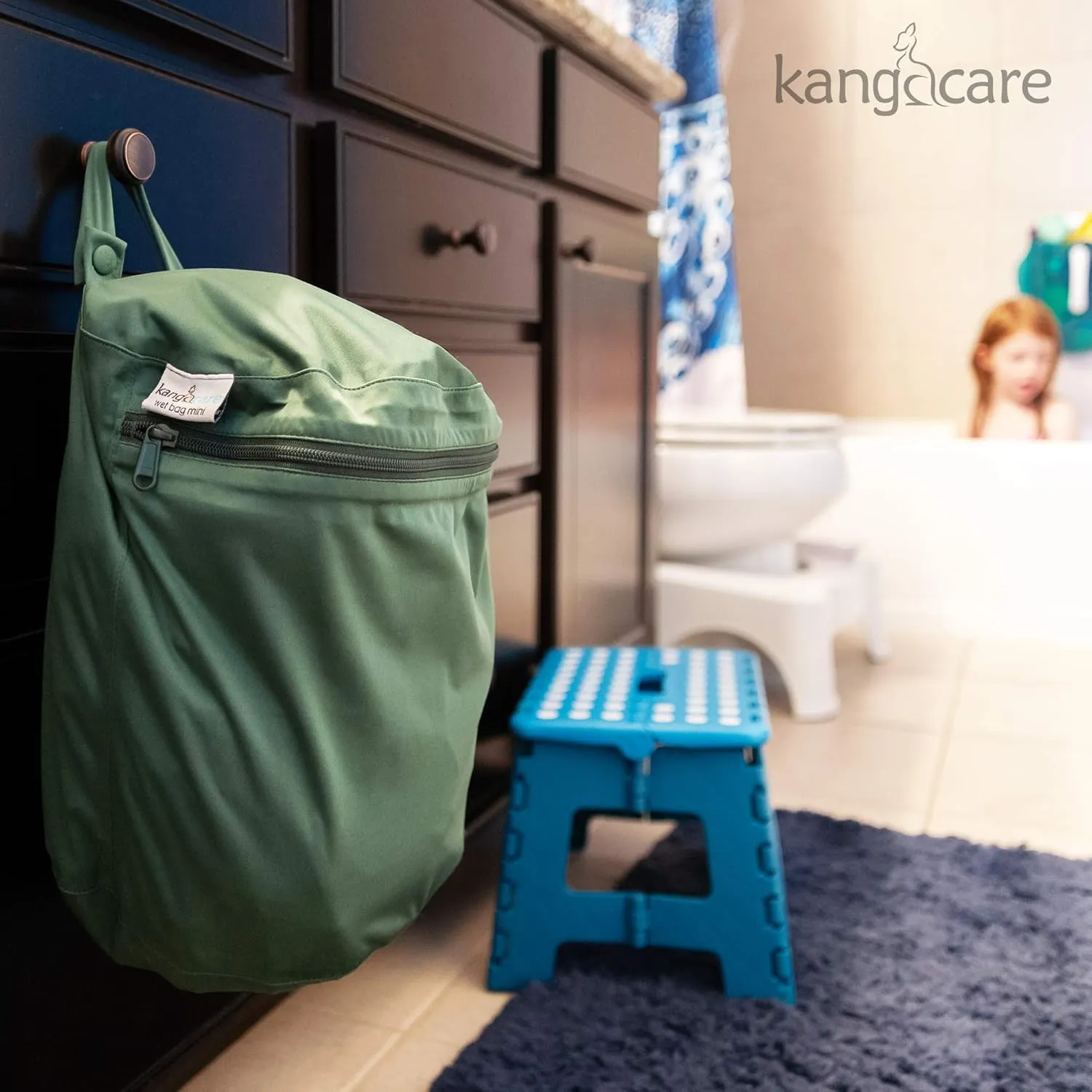 Kanga Care Wet Bag Mini Seam Sealed Waterproof 3D Dimensional for Baby Cloth Diapers, Travel, Beach, Pool, Gym, Swim | Dusk