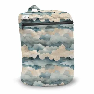 Kanga Care Wet Bag Seam Sealed Waterproof 3D Dimensional for Baby Cloth Diapers, Travel, Beach, Pool, Gym, Swim | Thunder Puff