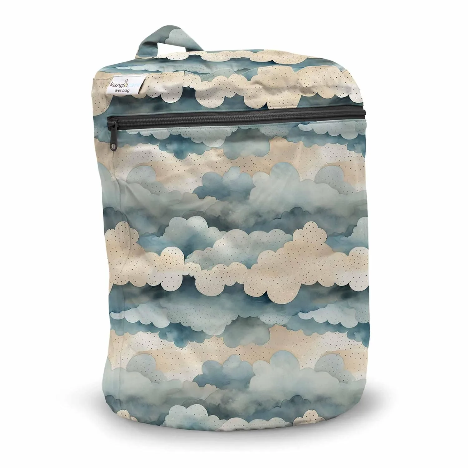 Kanga Care Wet Bag Seam Sealed Waterproof 3D Dimensional for Baby Cloth Diapers, Travel, Beach, Pool, Gym, Swim | Thunder Puff