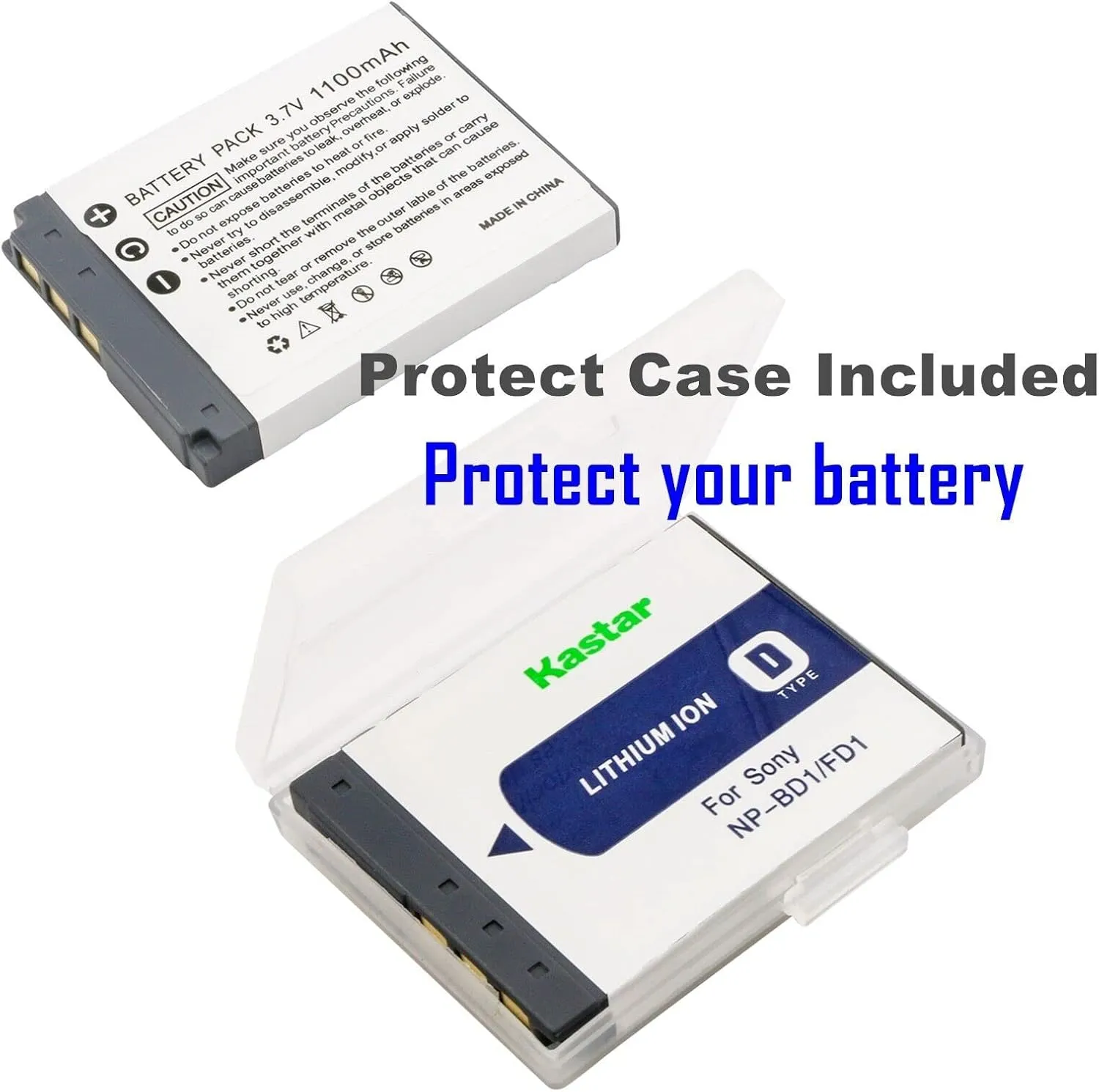 Kastar 4-Pack Battery and Quadruple Charger Compatible with Sony Cyber-Shot DSC-T90, Cyber-Shot DSC-T200, Cyber-Shot DSC-T300, Cyber-Shot DSC-T500, Cyber-Shot DSC-T700, Cyber-Shot DSC-T900 Cameras