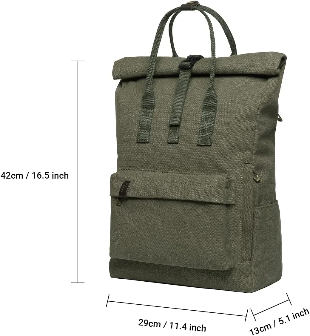 KAUKKO Laptop Backpack for Women Men Causal Backpack (47-2-ARMY GREEN)