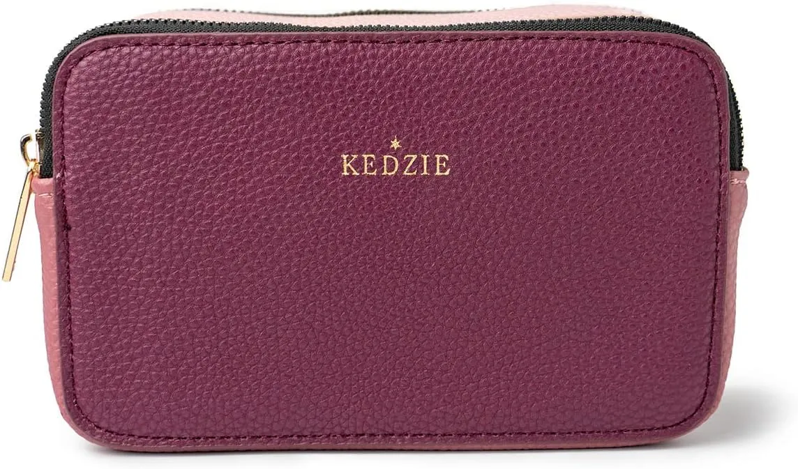 KEDZIE Color Pop Modernist Vegan Leather Crossbody Shoulder Compact Camera Shape Bag For Women With Adjustable Strap