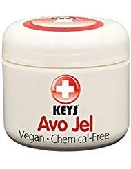 Keys Avo Jel All Natural, Vegan, Chemical-Free Alternative Naturals Petroleum Jelly Free Skin Protectant made from Pure Organic Jellied Avocado Oil, No Wax, No Synthetic Ingredients, 2 ounces