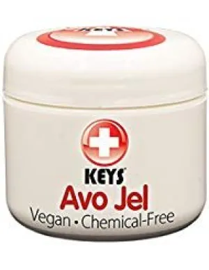 Keys Avo Jel All Natural, Vegan, Chemical-Free Alternative Naturals Petroleum Jelly Free Skin Protectant made from Pure Organic Jellied Avocado Oil, No Wax, No Synthetic Ingredients, 2 ounces