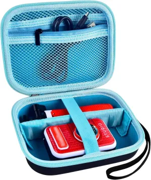 Kids Camera Case for VTech KidiZoom Creator Cam HD Video Camera/ for KODAK Printomatic Digital Instant Print Cameras Toys, Carrying Storage Organizer Bag Also Holds Tripod Accessories(Box Only-Black
