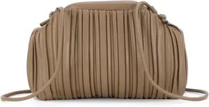 KUANG! Pu Leather Clutch Purse for Women Cloud Bag Formal Pleated Evening Clutch for Party