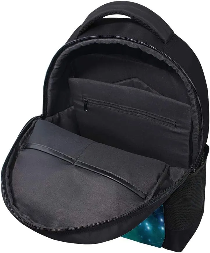 Kuizee Classic Backpack Adjustable Padded Shoulder Straps Daypack ﻿3d Space Distant Stars Planets Solar System Orbits Book Bag Casual Bags Durable College School Daily 16Inch