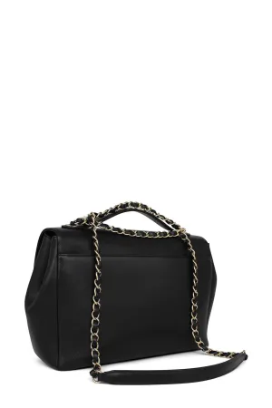 Large Business Affinity Flap Bag Black