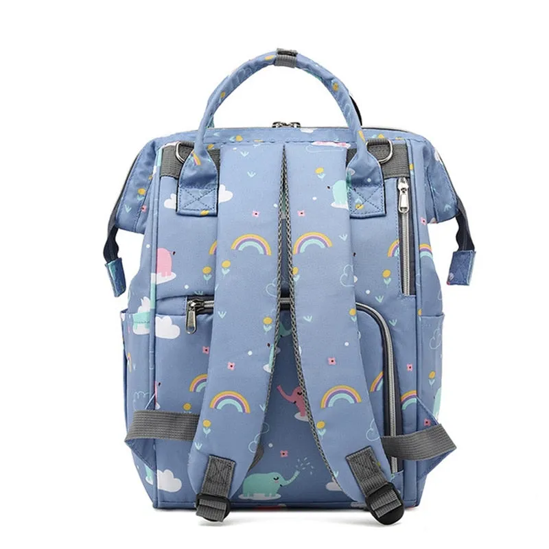 Large Capacity Diaper Bag Backpack - Wildlife