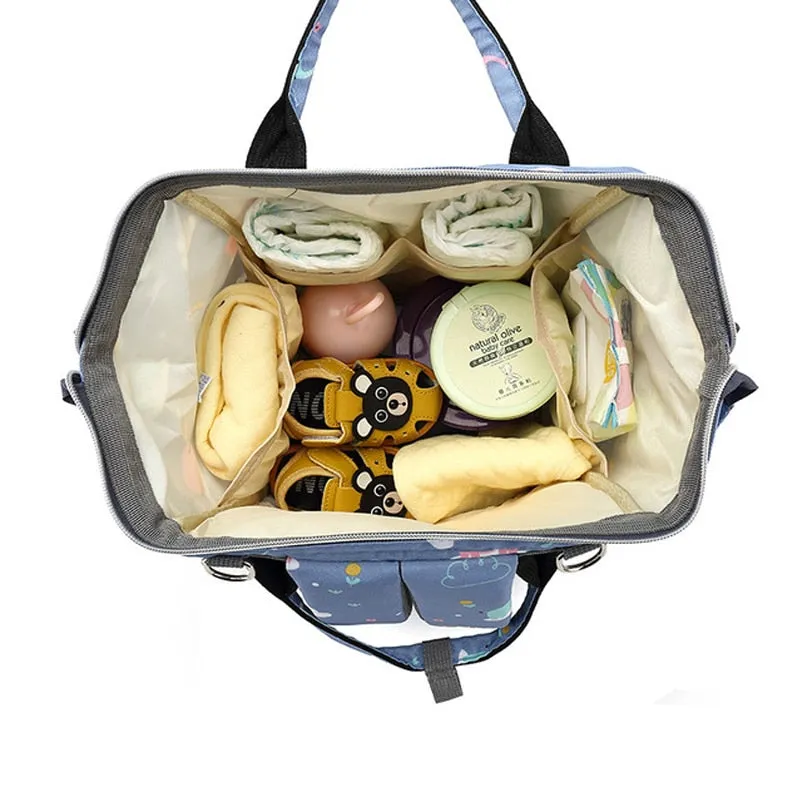 Large Capacity Diaper Bag Backpack - Wildlife