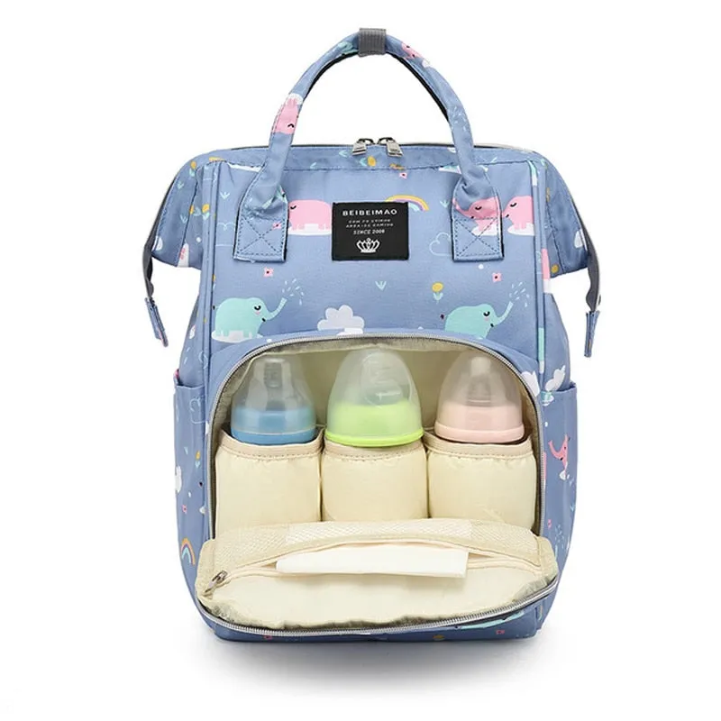 Large Capacity Diaper Bag Backpack - Wildlife