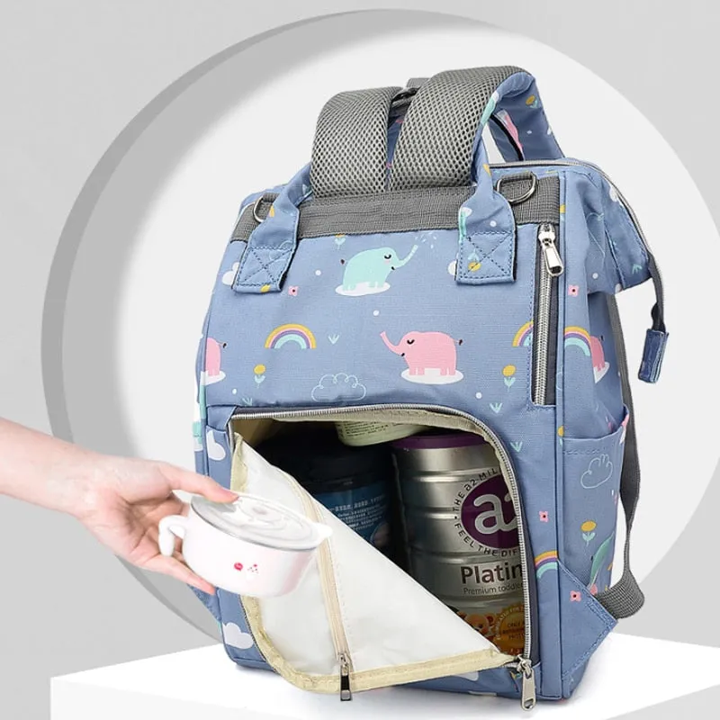 Large Capacity Diaper Bag Backpack - Wildlife