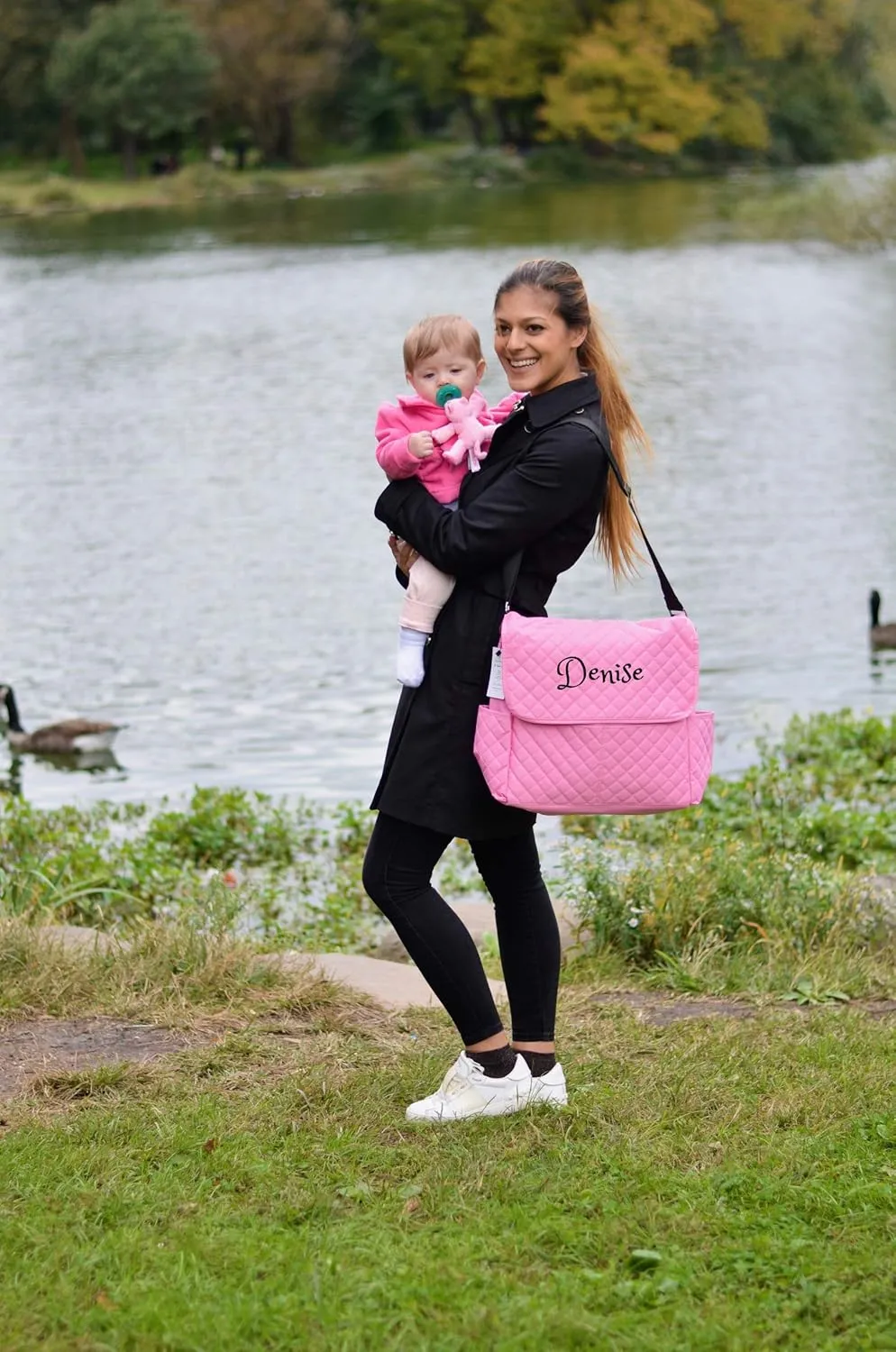 Large Messenger Diaper Bag Shoulder bag Custom Monogram Baby Bag