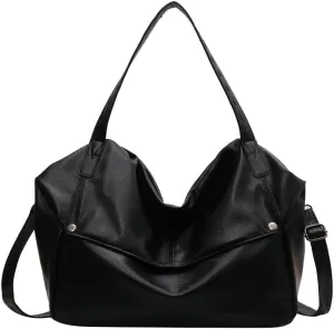 Large Tote Bag Women PU Leather Shoulder Bags Trendy Hobo Purses and Handbags with Adjustable Shoulder Strap 2025