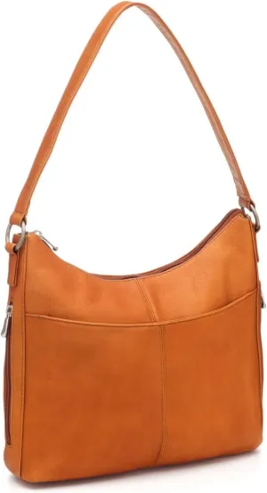 Le Donne Leather Bella Hobo Shoulder Bag, 12.5” x 10” x 2.5” – Antique Hardware