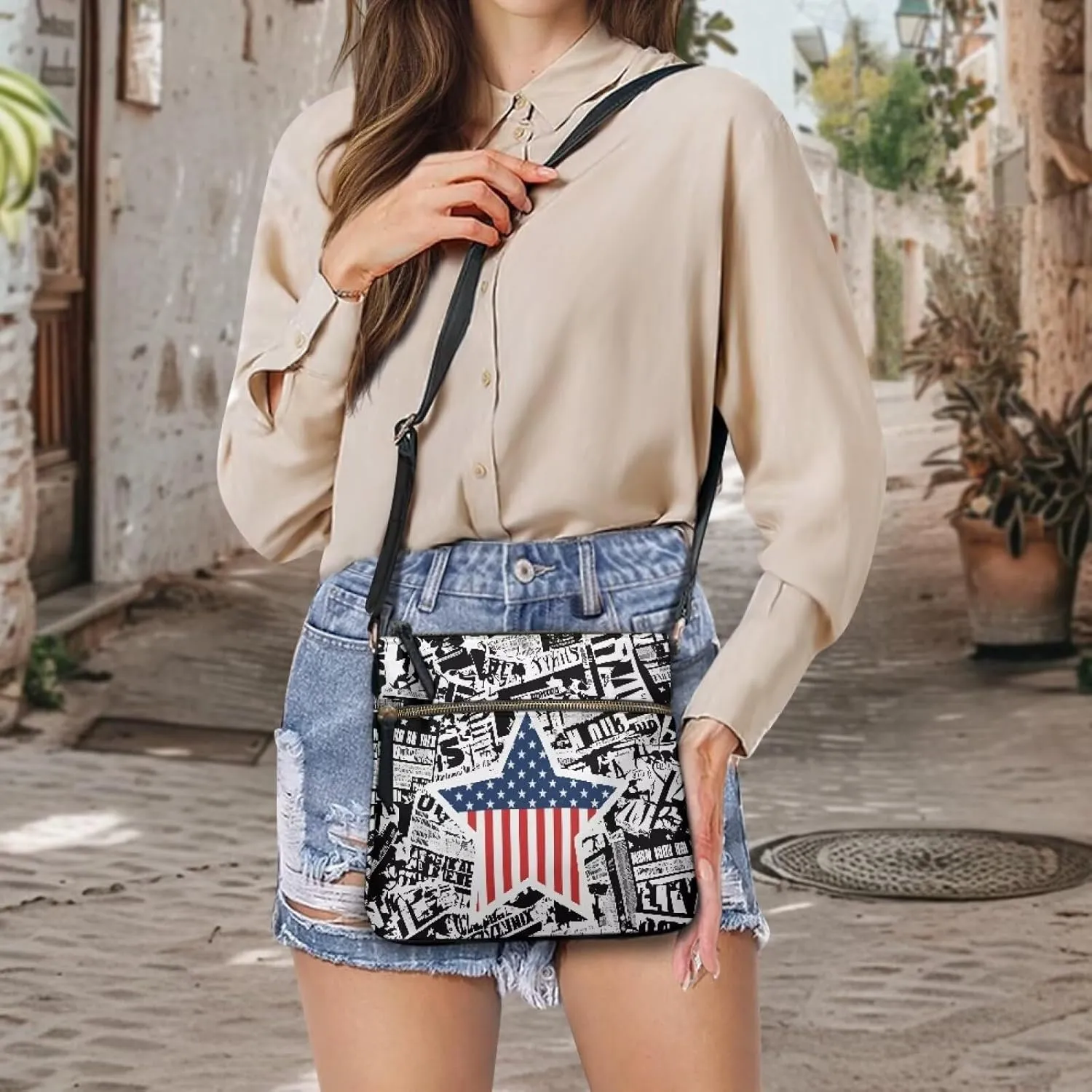 Leather Purses for Women, Leather Hobo Bags for Women Vintage Travel Sling Purse Multi Pockets Shoulder Bag